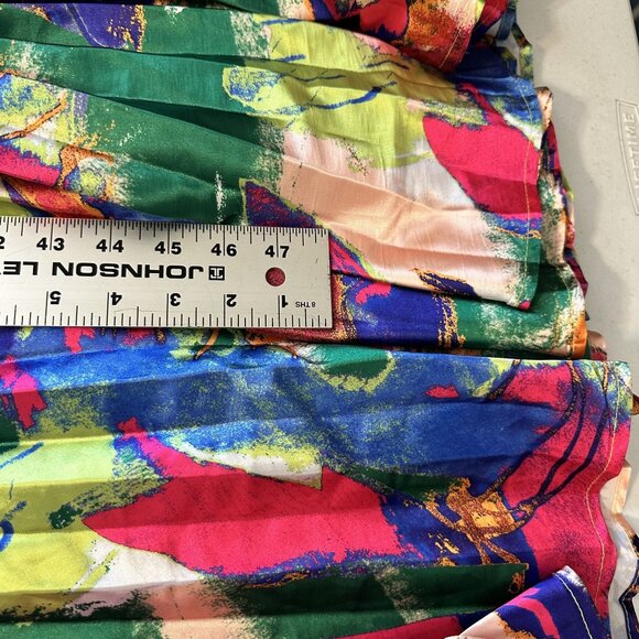 Womens Colorful Maxi Dress Vibrant Abstract Print Like The Moon Large Costume - Picture 7 of 8